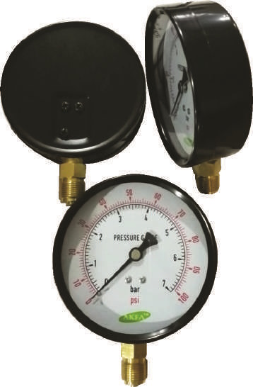 Black Casting Utility Pressure Gauge